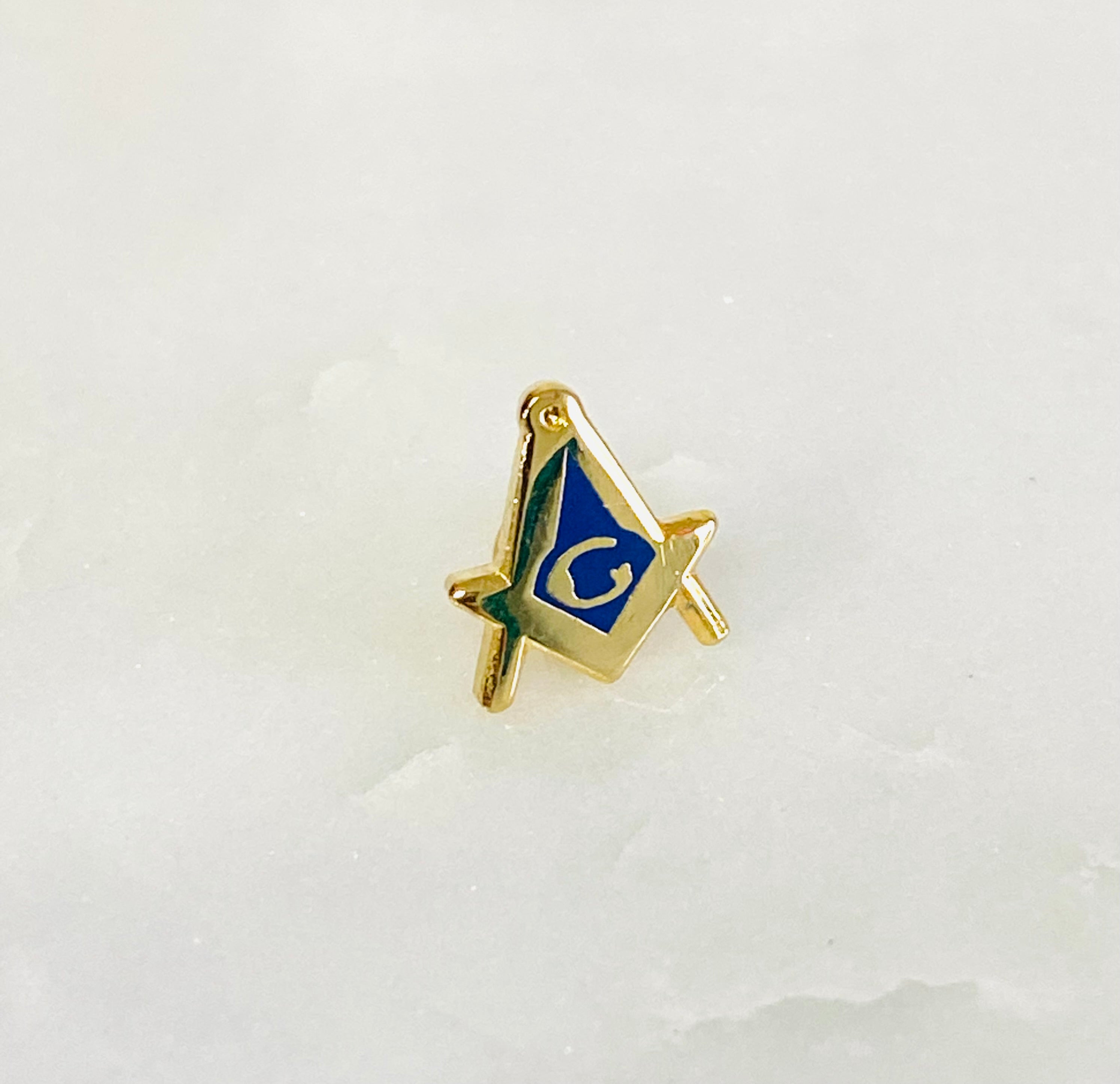 Square & Compass Micro Lapel Pin 