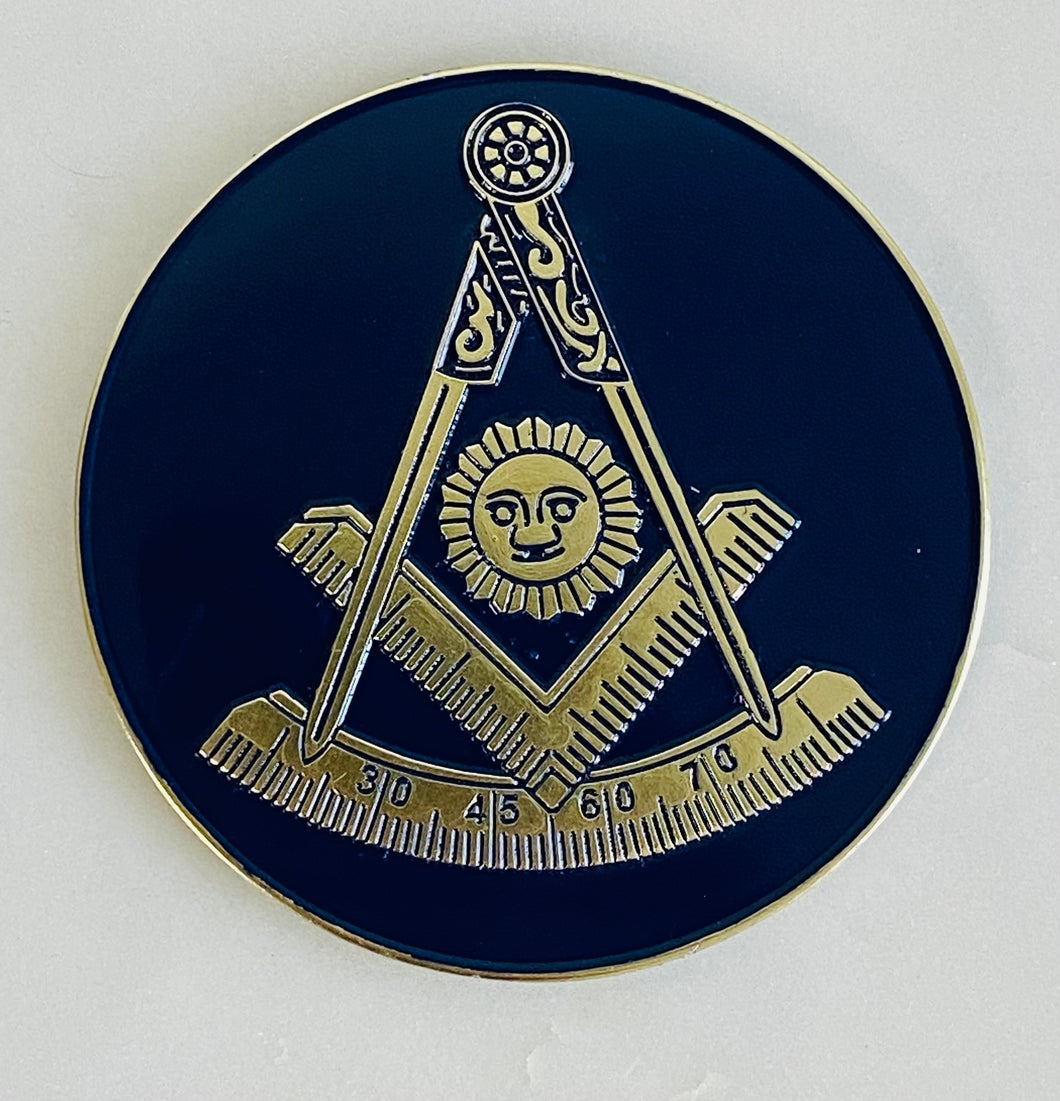 Past Master square and compass- Navy