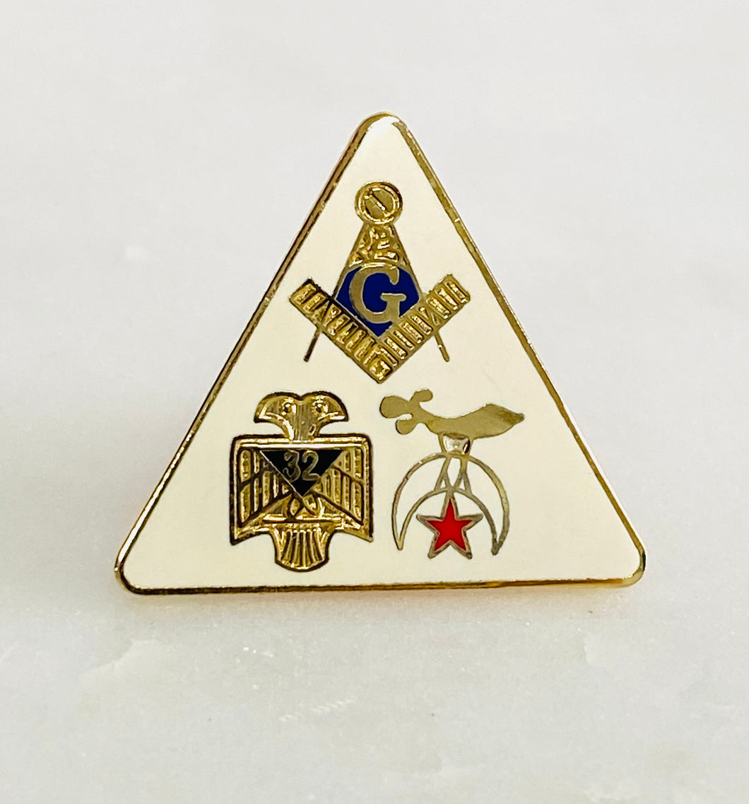 Masonic, 32ᵒ, and Shriner Lapel Pin