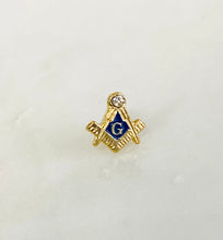 Load image into Gallery viewer, Masonic Lapel Pin- gold
