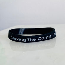 Load image into Gallery viewer, Serving The community Silicone Wristband
